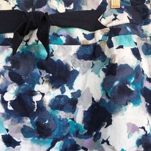 🦄Loft Watercolor Shift Skirt with Bow